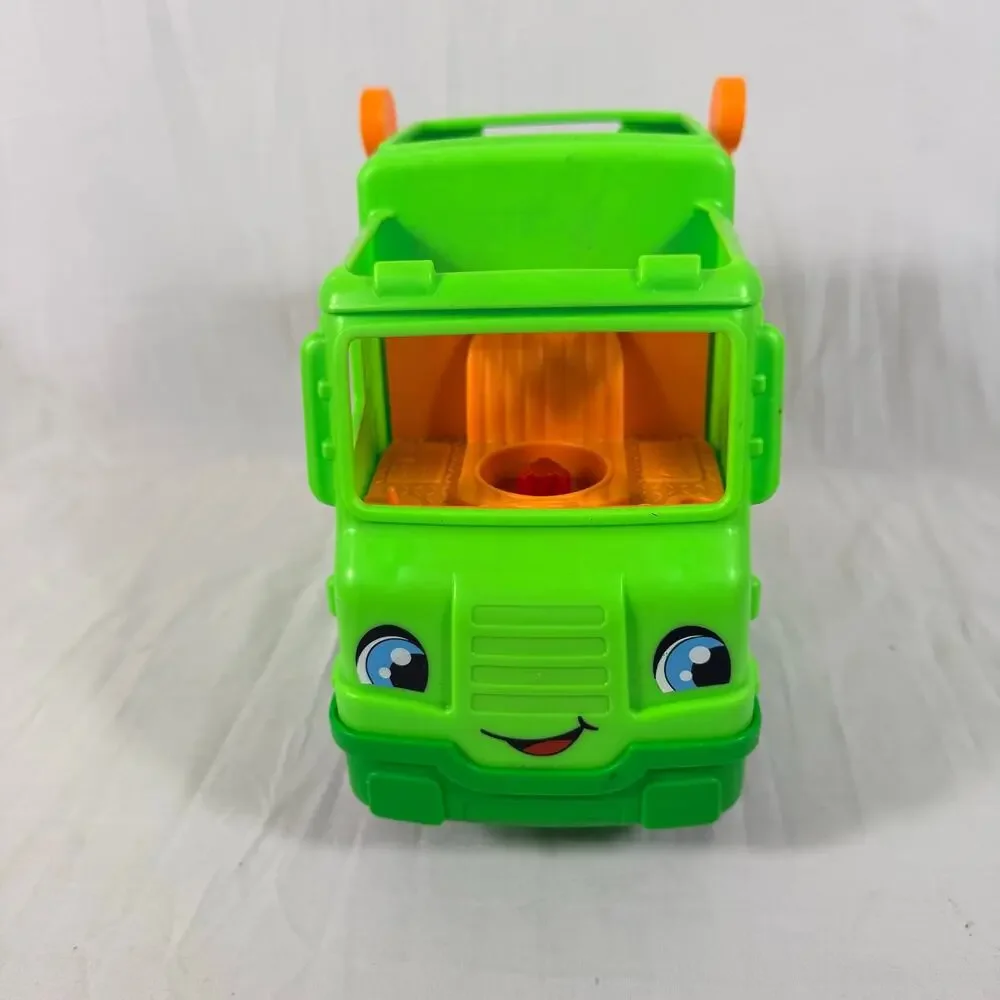 Fisher Price 2021 Little People Green Recycling Garbage Truck GWD29